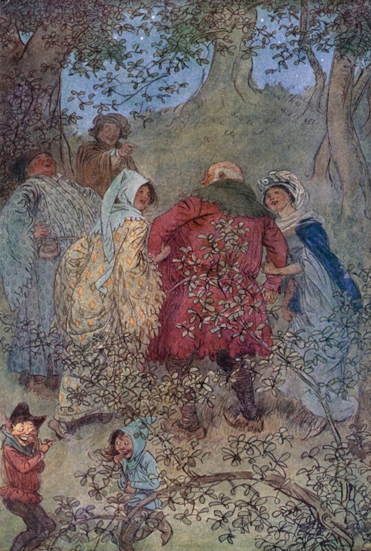 Illustration för The Merry Wives of Windsor av Hugh Thomson