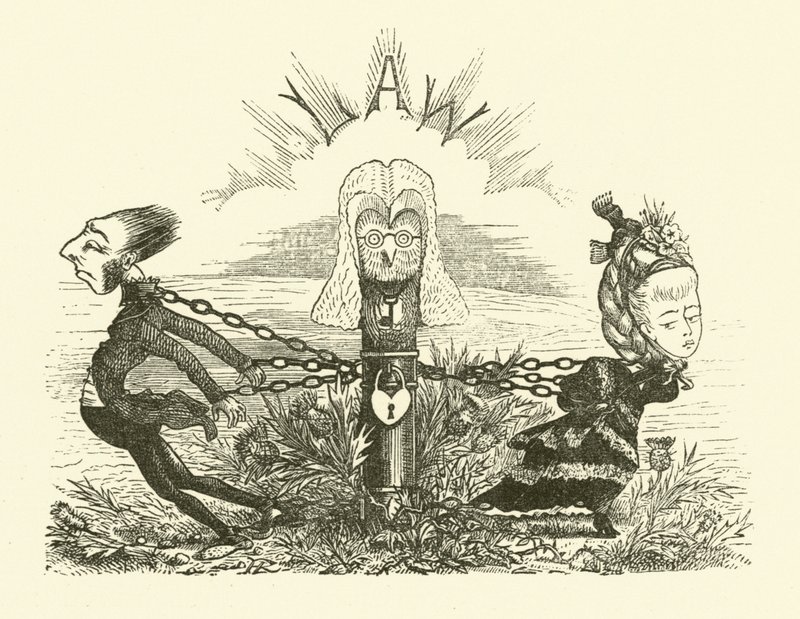 Skilsmässa (gravyr) av Hugh Rowley
