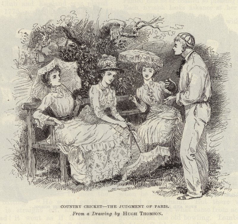 Country Cricket - The Judgment of Paris av Hugh Thomson