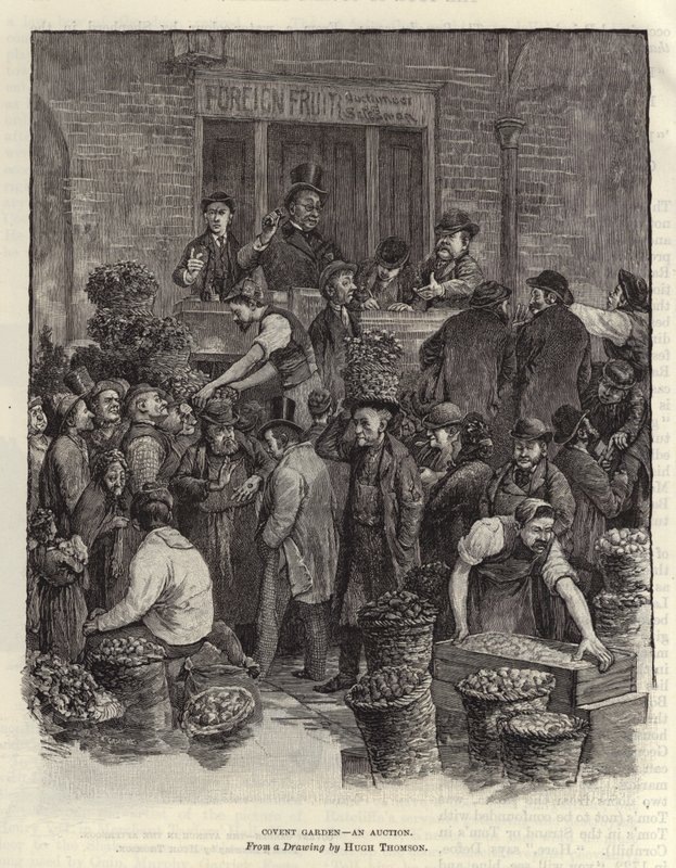 Covent Garden - en auktion av Hugh Thomson