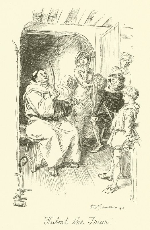 Hubert the Friar (litho) av Hugh Thomson