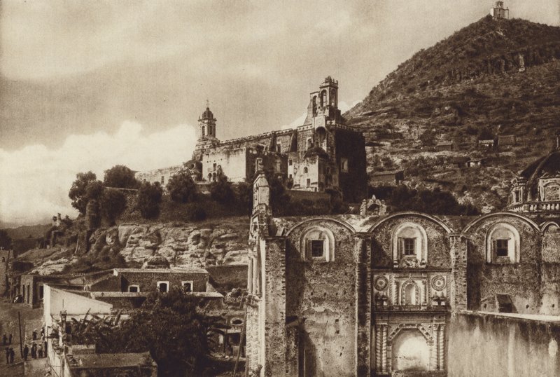 Mexiko: Atlixco (svartvitt foto) av Hugo Brehme