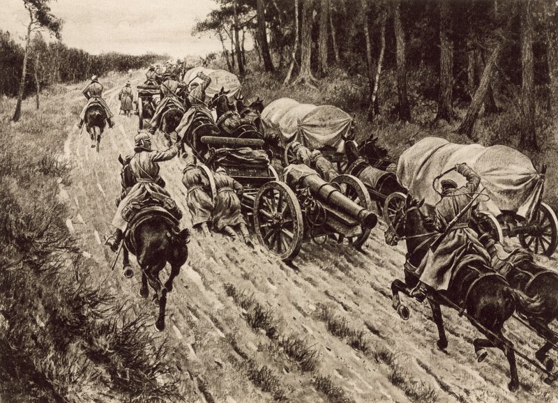 Västfrontens litho av Hugo Ungewitter