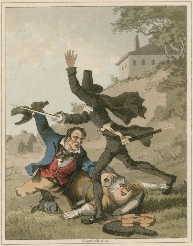 Illustration från Hudibras av Samuel Butler av I Clark