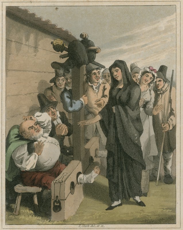 Illustration från Hudibras av Samuel Butler av I Clark