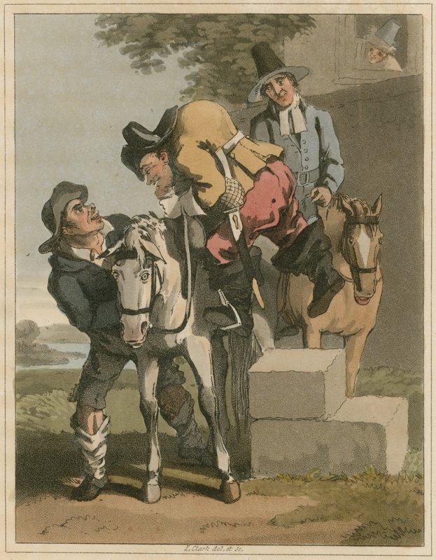 Illustration från Hudibras av Samuel Butler av I Clark
