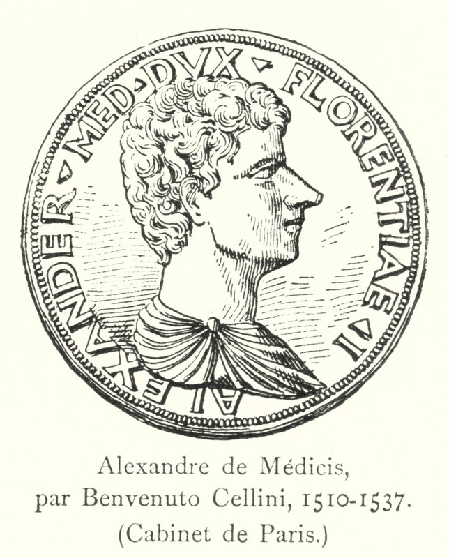 Alexandre de Medicis, par Benvenuto Cellini, 1510-1537, Cabinet de Paris av Italian School