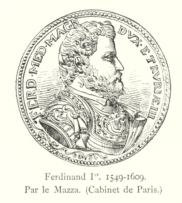 Ferdinand I, 1549-1609, Vid Mazza, Paris kabinett av Italian School