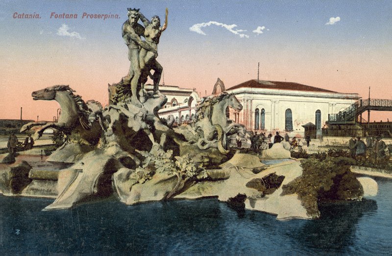 Catania, Italien, Proserpina-fontänen av Italian Photographer