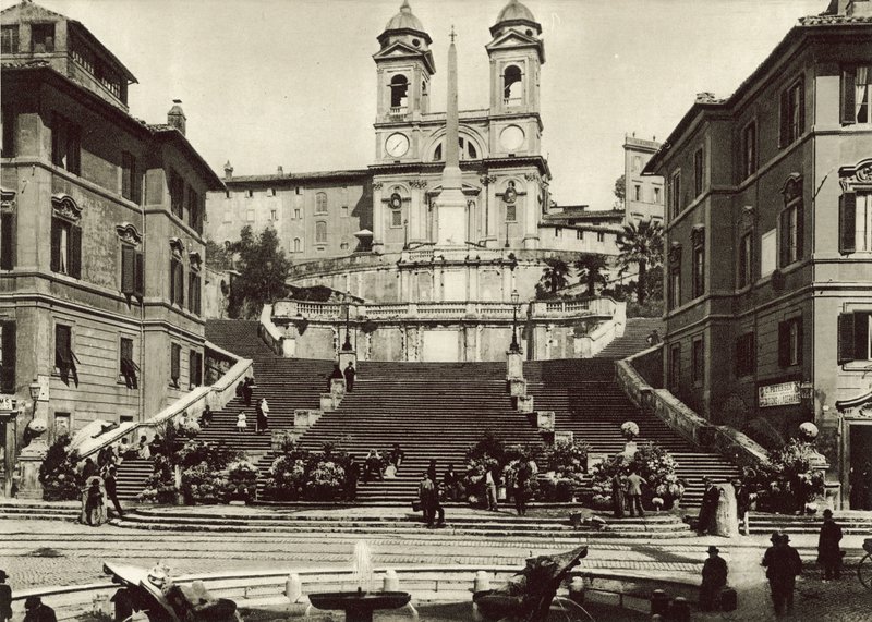 Kyrkan Trinita dei Monti av Italian Photographer