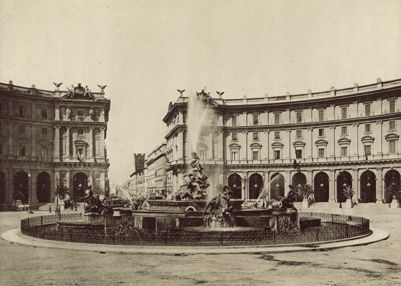 Exedra eller Termini Square av Italian Photographer