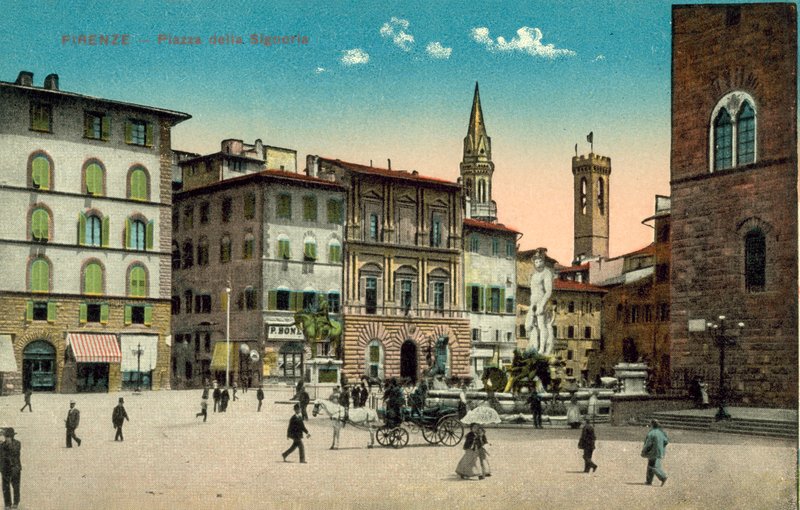 Florens, Piazza Della Signoria av Italian Photographer