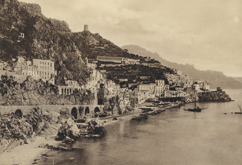 Neapel: Amalfi, Panorama (s/v foto) av Italian Photographer