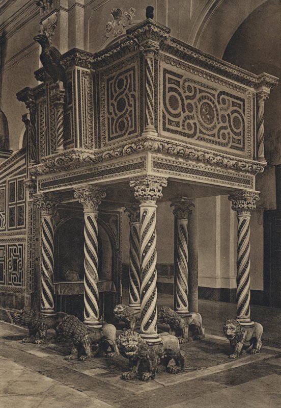 Neapel: Ravello, Duomo, Predikstol (s/v foto) av Italian Photographer