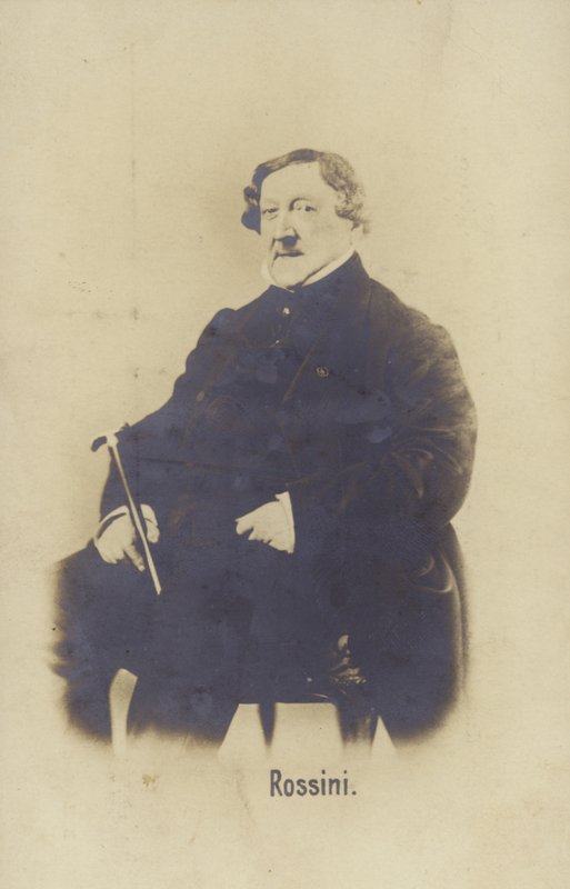 Porträtt av Gioachino Rossini av Italian Photographer