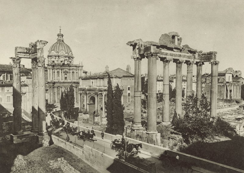 Forum Romanum med de nya utgrävningarna av Italian Photographer