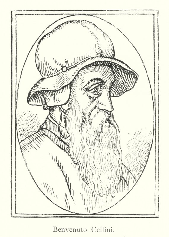 Benvenuto Cellini (gravyr) av Italian School