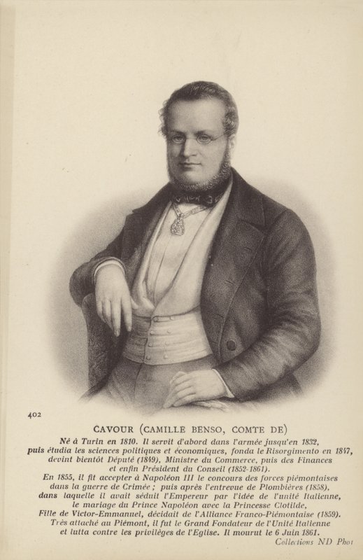 Camillo Benso av Italian School