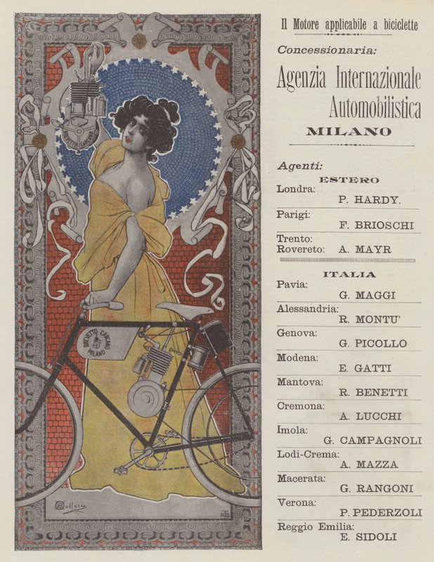 Carcano Patent (färglitografi) av Italian School