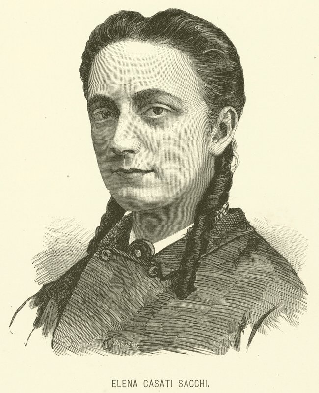 Elena Casati Sacchi (gravyr) av Italian School