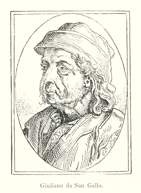 Julian av St. Gallen (gravyr) av Italian School