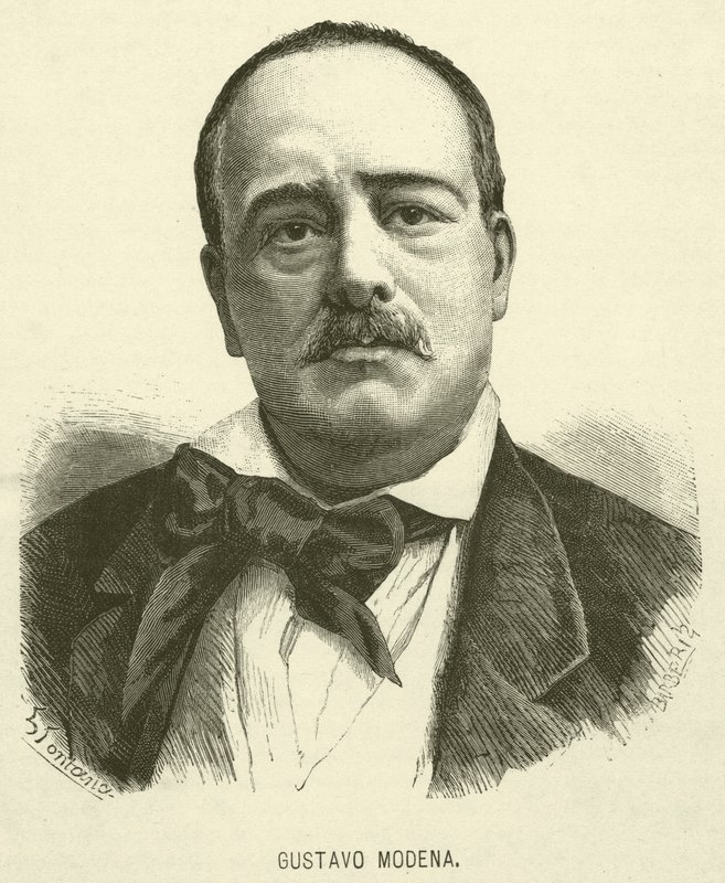 Gustavo Modena (gravyr) av Italian School