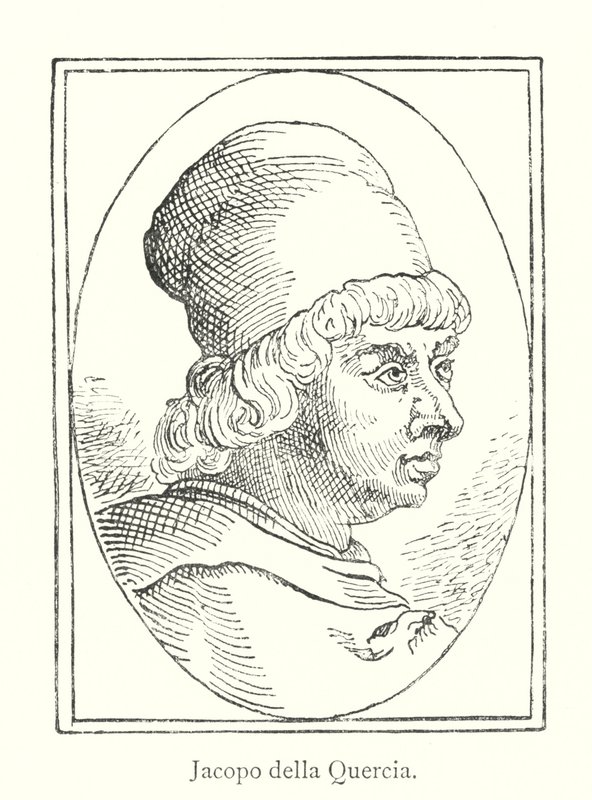 Jacopo della Quercia (gravyr) av Italian School
