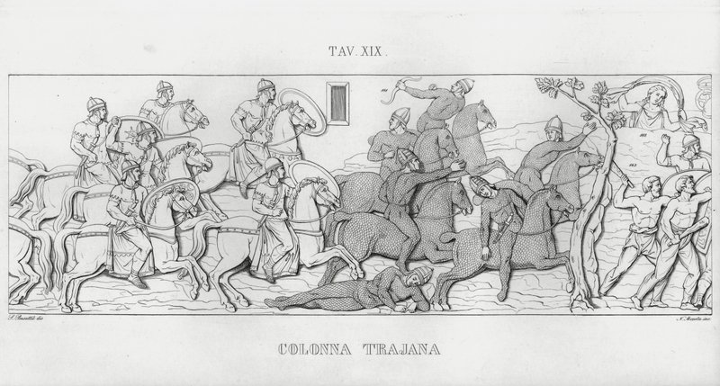 Trajanus kolumn, Trajanus kolumn (gravyr) av Italian School