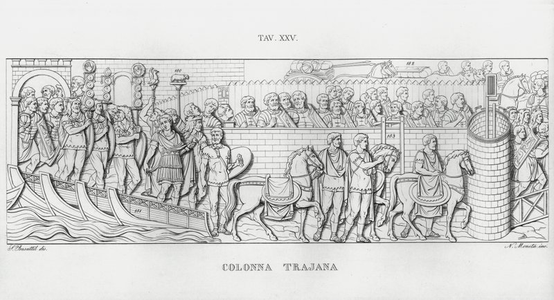 Trajanus kolumn, Trajanus kolumn (gravyr) av Italian School
