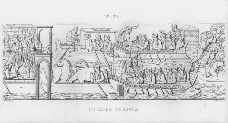 Trajanus kolumn, Trajanus kolumn (gravyr) av Italian School