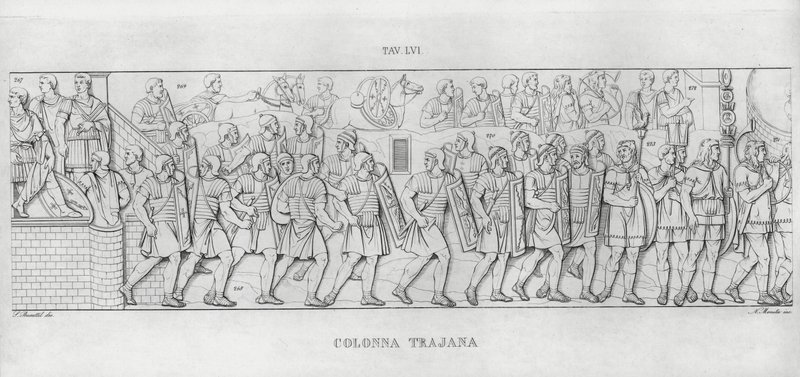 Trajanus kolumn, Trajanus kolumn (gravyr) av Italian School