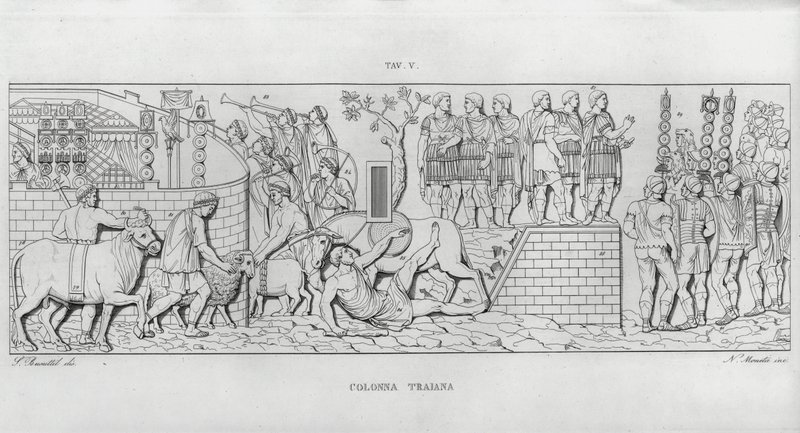 Trajanus kolumn, Trajanus kolumn av Italian School