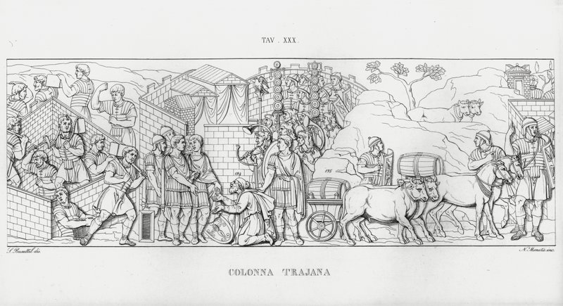 Trajanus kolumn, Trajanus kolumn av Italian School