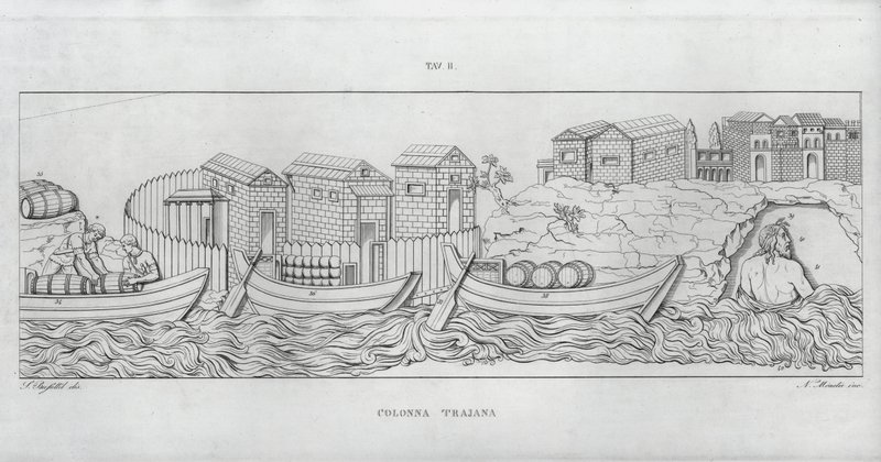 Trajanus kolumn, Trajanus kolumn av Italian School