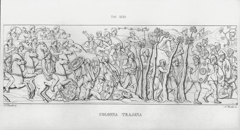 Trajanus kolumn, Trajanus kolumn av Italian School