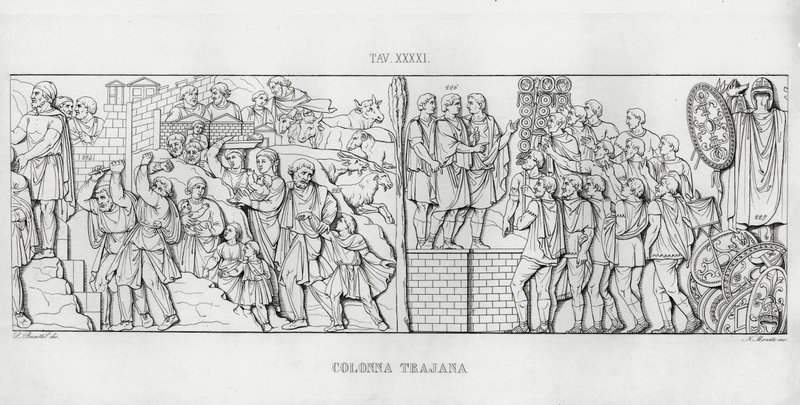 Trajanus kolumn, Trajanus kolumn av Italian School
