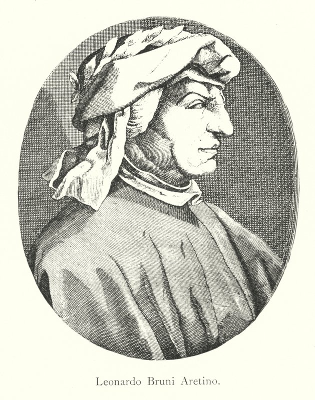 Leonardo Bruni Aretino (gravyr) av Italian School
