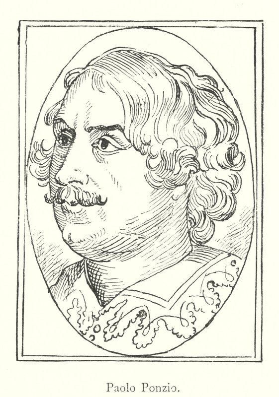 Paolo Ponzio (gravyr) av Italian School