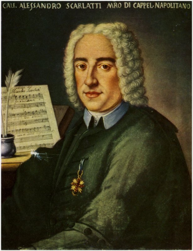Porträtt av Alessandro Scarlatti av Italian School