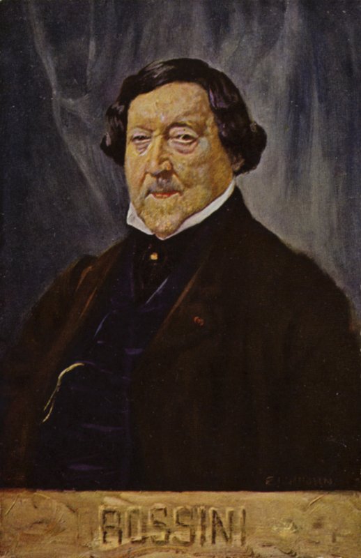 Porträtt av Gioachino Rossini av Italian School