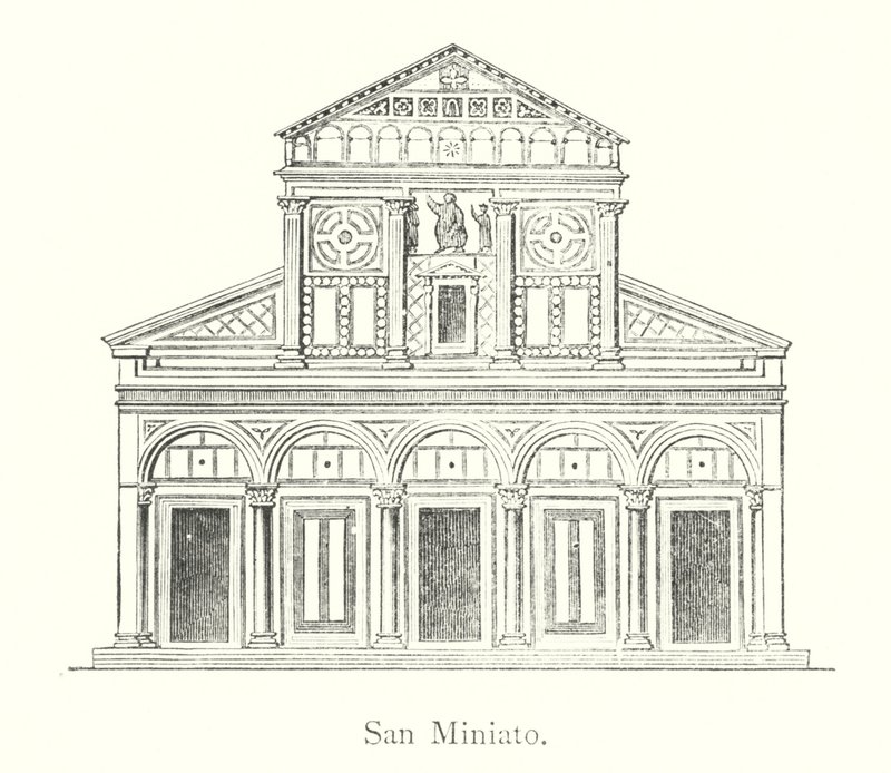 San Miniato (gravyr) av Italian School