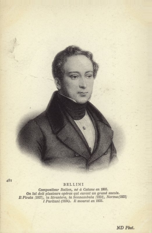 Vincenzo Bellini, italiensk operakompositör (1801-1835) av Italian School