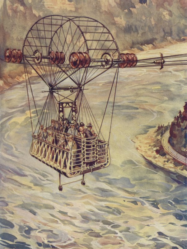 Korsar Niagarafallen med linbana av J. Allen Shuffrey