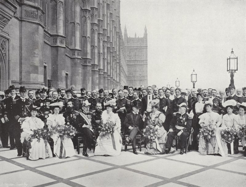 Franska sjöofficerare i Westminster av J. Benjamin Stone