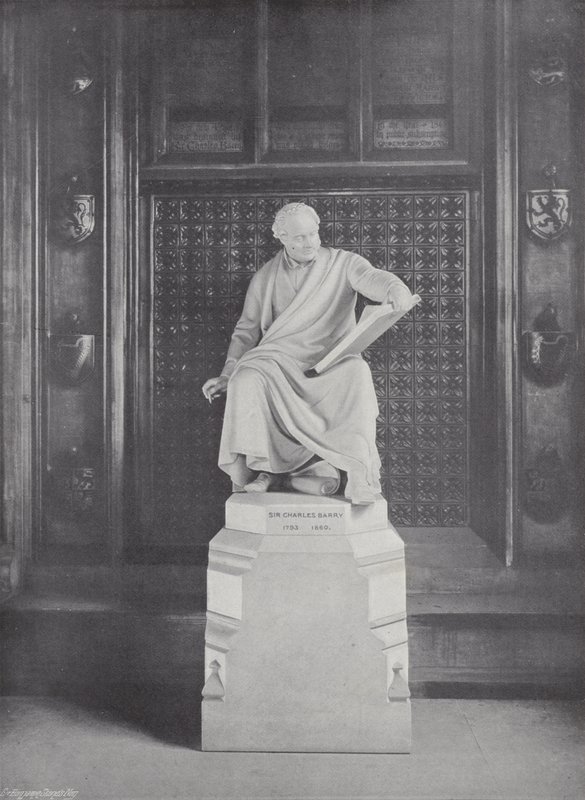 Staty av Sir Charles Barry av J. Benjamin Stone