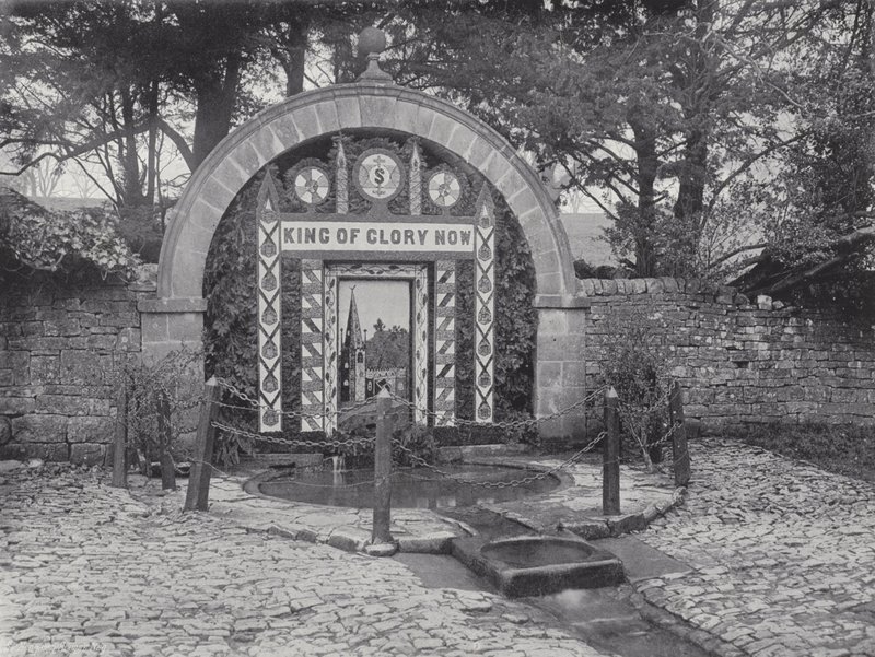 Tissington Well Dressing, Dressing the Wells av J. Benjamin Stone