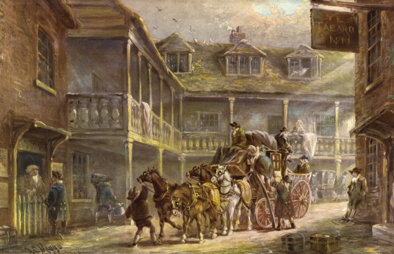 The Tabard Inn, Soutwark, London av J.C. Maggs