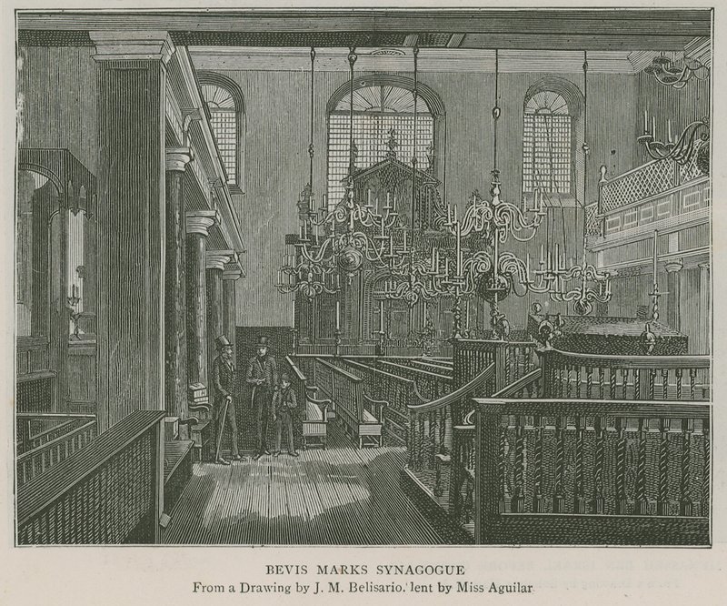 Bevis Marks synagoga av J.M. Belisario
