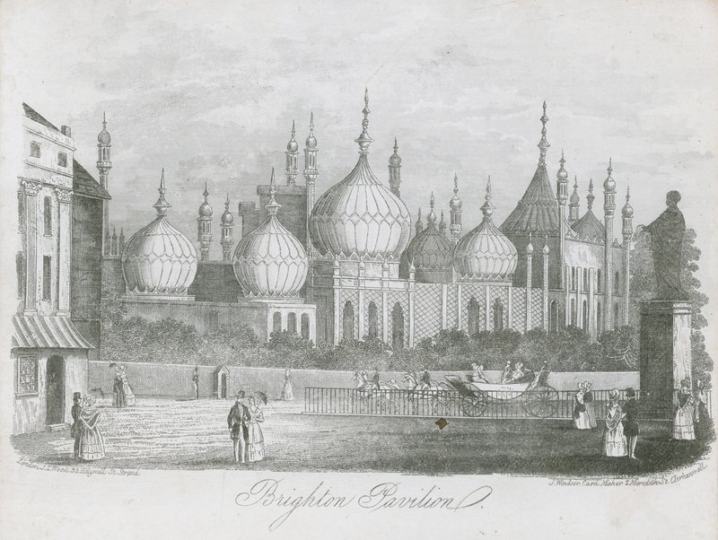Översikt över Brighton Pavilion av J.T. Wood