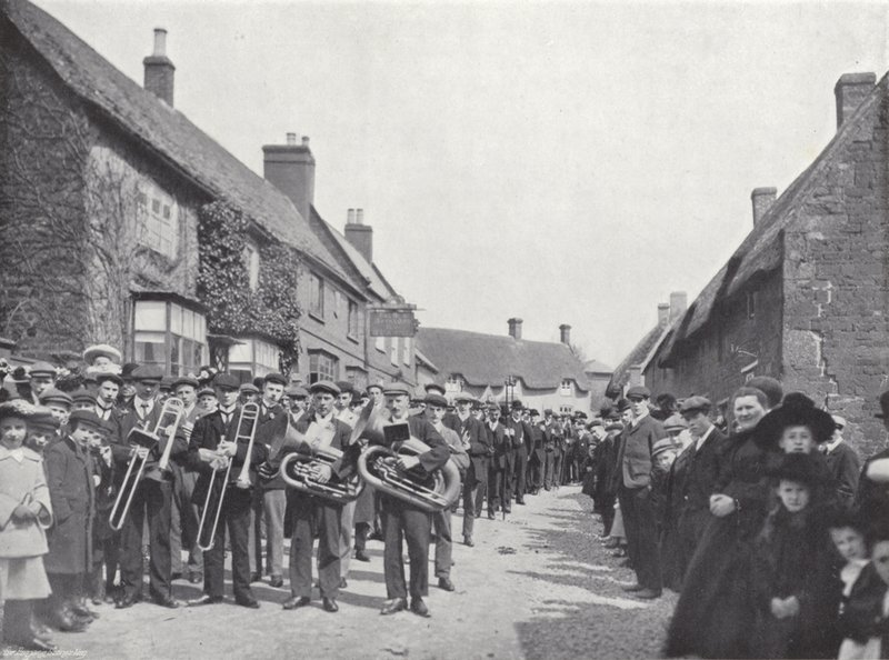Hallaton Hare Pie Festival, processionen av J. Benjamin Stone